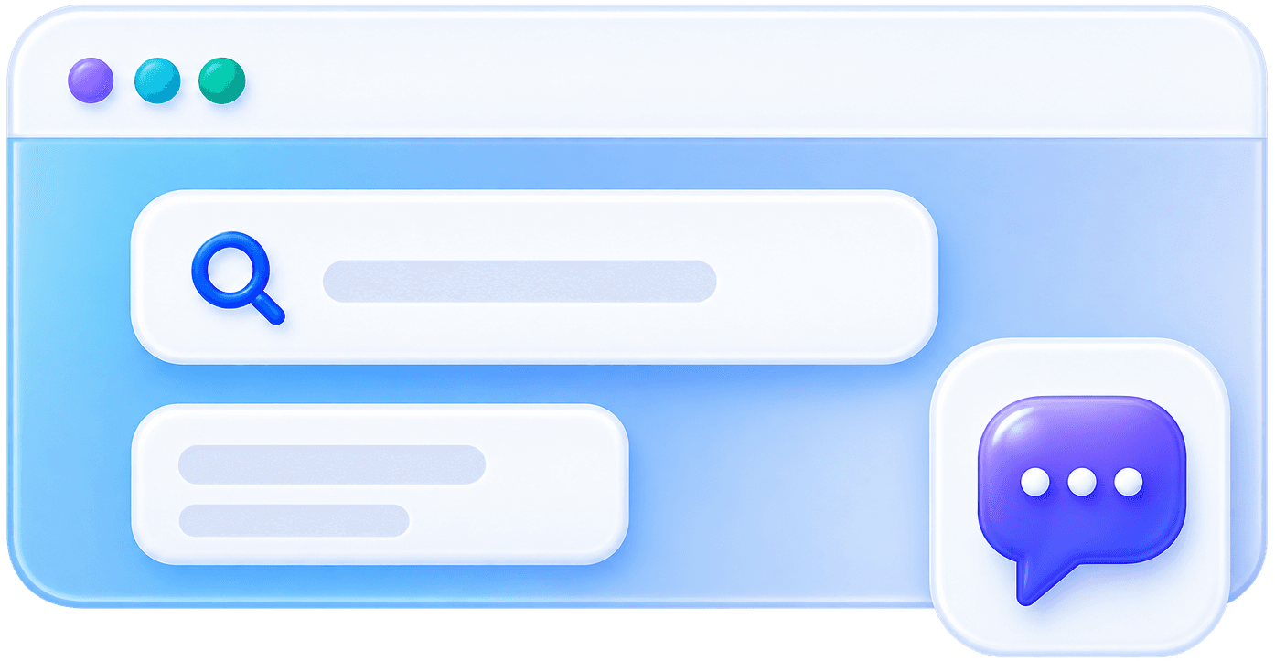 Example of a high-performing modern website interface