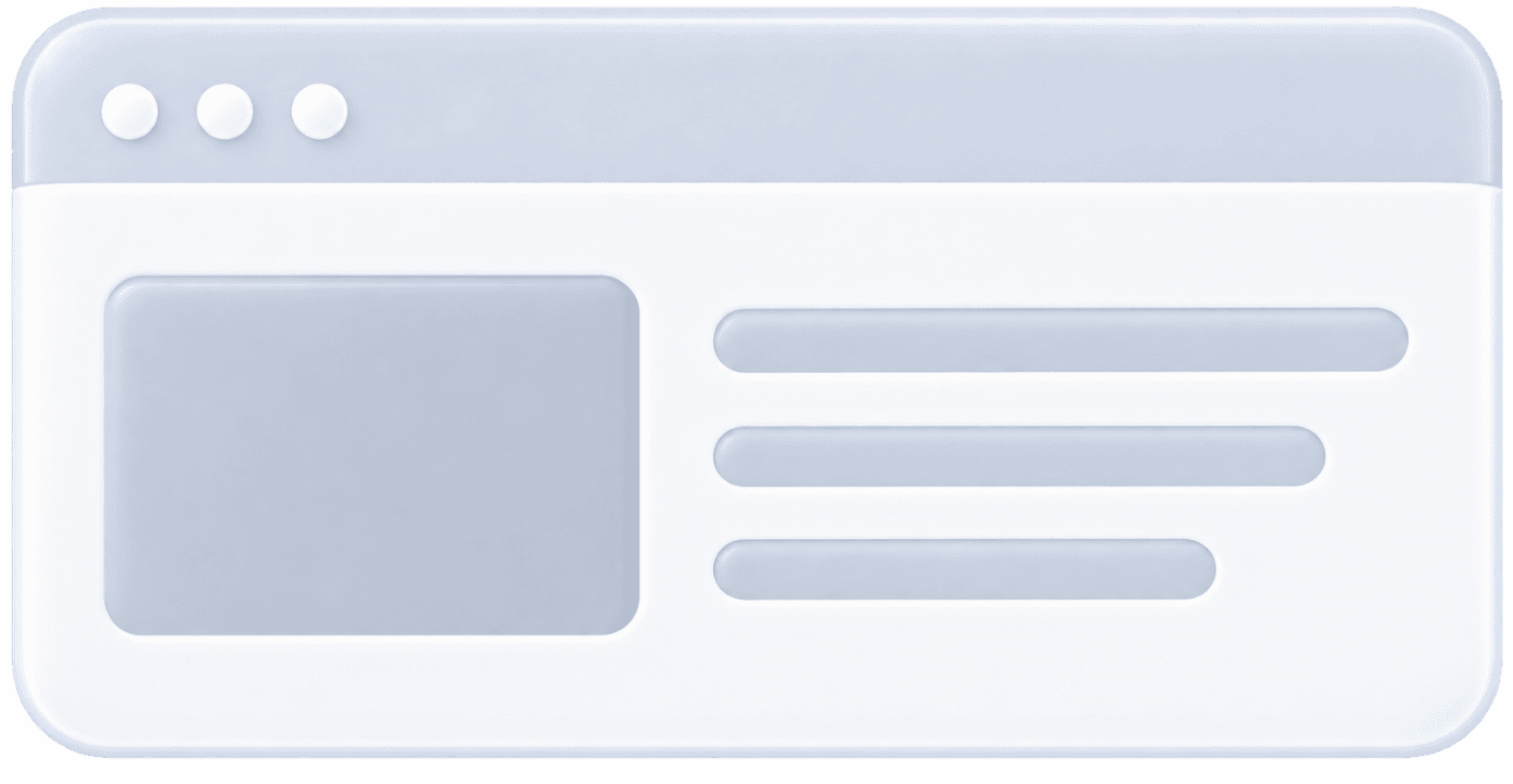 Example of an outdated website interface