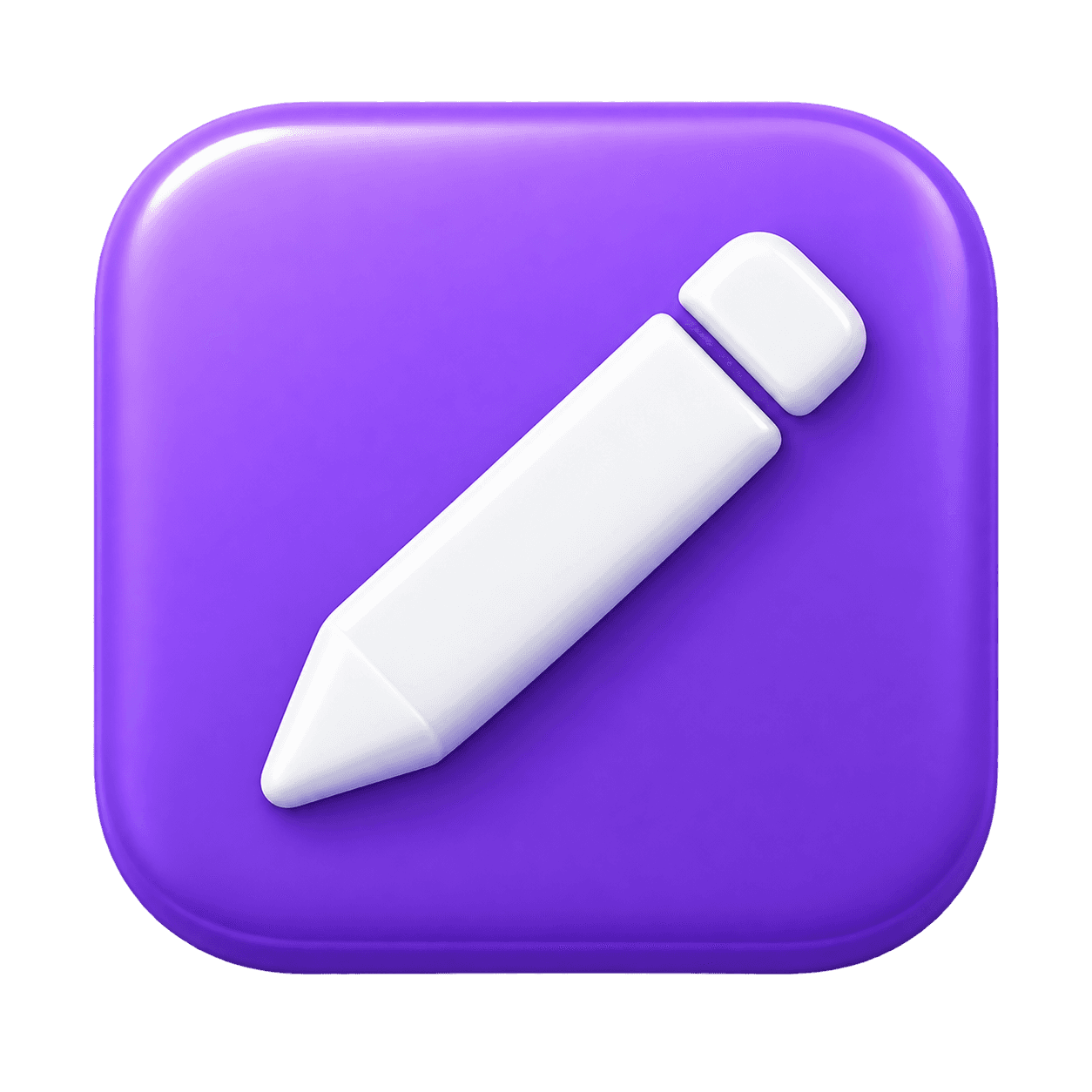 3D pencil icon representing design