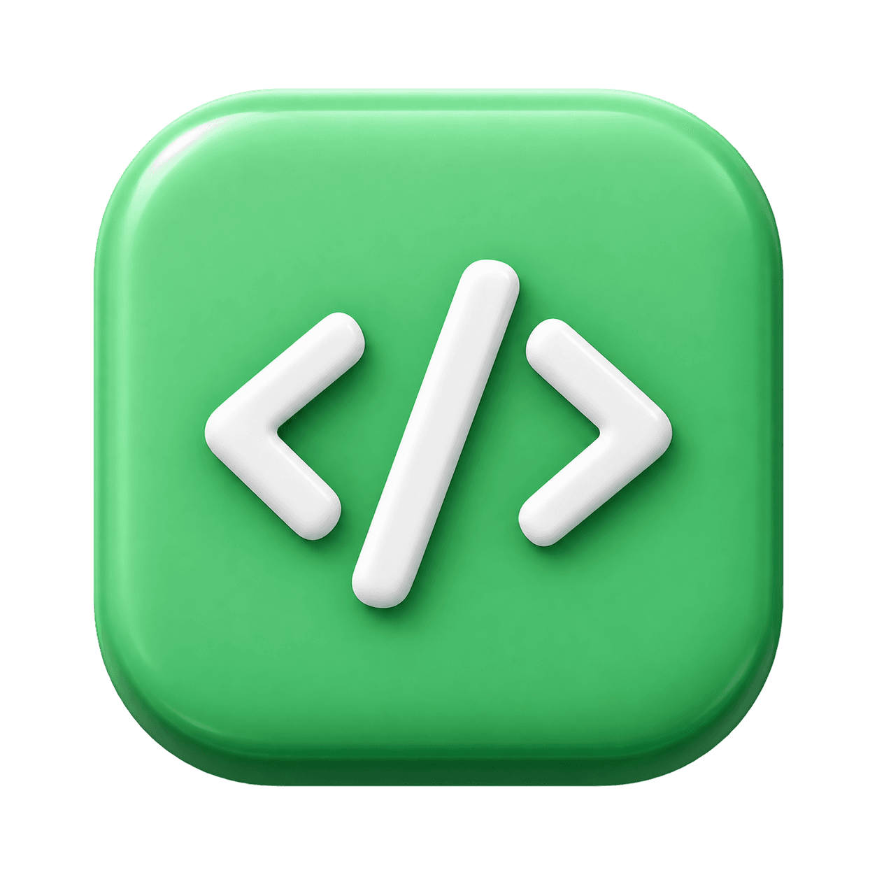 3D code icon representing development