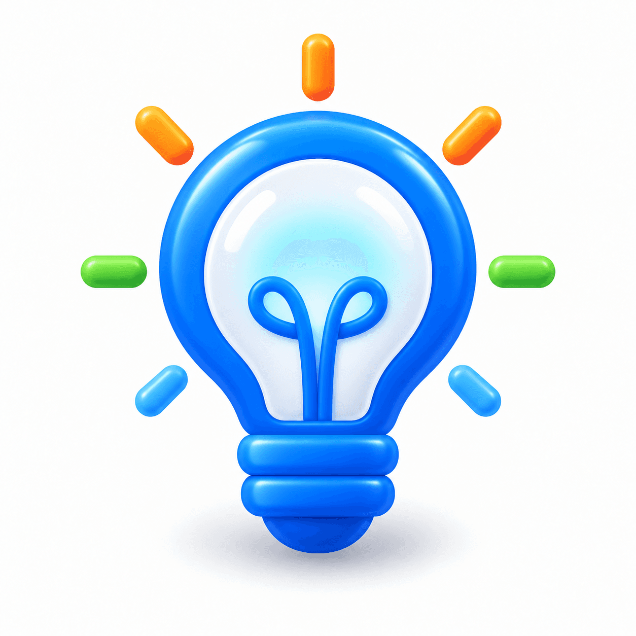 Three-dimensional light bulb representing Swapp Asia's vision